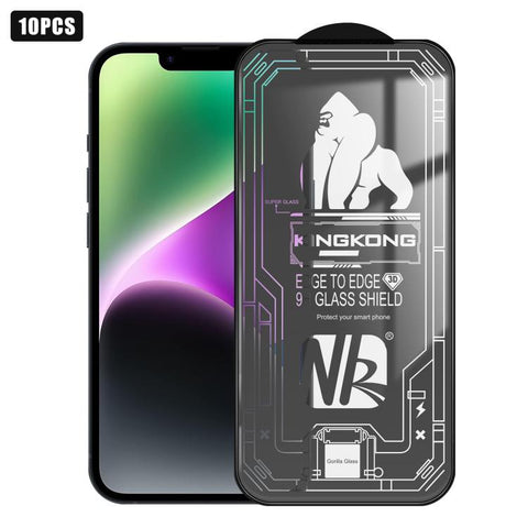 10pcs 3D Large Arc Edge Electroplated Explosion-Proof Scratch-Resistant Full-Screen HD Tempered Glass Film, For iPhone 18 Pro / 17 Pro, For iPhone 18 Pro Max / 17 Pro Max, For iPhone 17, For iPhone Air, For iPhone 16 Pro Max, For iPhone 16 Pro         ...