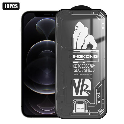 10pcs 3D Large Arc Edge Electroplated Explosion-Proof Scratch-Resistant Full-Screen HD Tempered Glass Film, For iPhone 18 Pro / 17 Pro, For iPhone 18 Pro Max / 17 Pro Max, For iPhone 17, For iPhone Air, For iPhone 16 Pro Max, For iPhone 16 Pro         ...