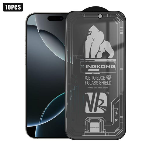 10 PCS/Pack 3D Large Arc Edge Electroplated Full-Screen 28-Degree Privacy Tempered Glass Film, For iPhone 18 Pro, For iPhone 18 Pro Max, For iPhone 17 Pro Max, For iPhone 17 Pro, For iPhone 17, For iPhone Air, For iPhone 16 Pro Max, For iPhone 16 Pro  ...