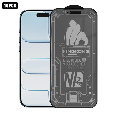 10pcs 3D Large Arc Edge Electroplated Explosion-Proof Scratch-Resistant Full-Screen Frosted Privacy Tempered Glass Film, For iPhone 17 Pro Max, For iPhone 17 Pro, For iPhone 17, For iPhone Air, For iPhone 16 Pro Max, For iPhone 16 Pro, For iPhone 16   ...
