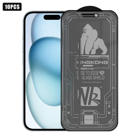 10pcs 3D Large Arc Edge Electroplated Explosion-Proof Scratch-Resistant Full-Screen Frosted Privacy Tempered Glass Film, For iPhone 17 Pro Max, For iPhone 17 Pro, For iPhone 17, For iPhone Air, For iPhone 16 Pro Max, For iPhone 16 Pro, For iPhone 16   ...