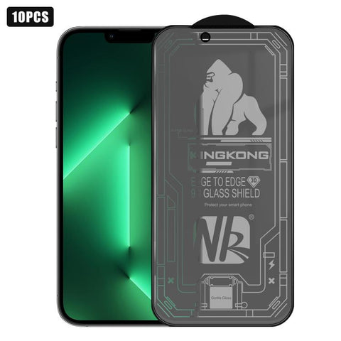 10pcs 3D Large Arc Edge Electroplated Explosion-Proof Scratch-Resistant Full-Screen Frosted Privacy Tempered Glass Film, For iPhone 17 Pro Max, For iPhone 17 Pro, For iPhone 17, For iPhone Air, For iPhone 16 Pro Max, For iPhone 16 Pro, For iPhone 16   ...