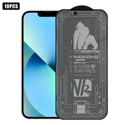 10pcs 3D Large Arc Edge Electroplated Explosion-Proof Scratch-Resistant Full-Screen Frosted Privacy Tempered Glass Film, For iPhone 17 Pro Max, For iPhone 17 Pro, For iPhone 17, For iPhone Air, For iPhone 16 Pro Max, For iPhone 16 Pro, For iPhone 16   ...