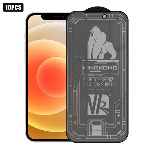 10pcs 3D Large Arc Edge Electroplated Explosion-Proof Scratch-Resistant Full-Screen Frosted Privacy Tempered Glass Film, For iPhone 17 Pro Max, For iPhone 17 Pro, For iPhone 17, For iPhone Air, For iPhone 16 Pro Max, For iPhone 16 Pro, For iPhone 16   ...