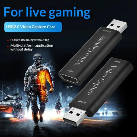 HU-01 Game Recording 1080P 60fps Live Streaming Adapter USB Video Capture Card HDMI to USB 2.0, HU-01