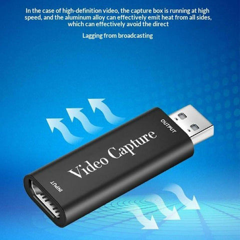 HU-01 Game Recording 1080P 60fps Live Streaming Adapter USB Video Capture Card HDMI to USB 2.0, HU-01