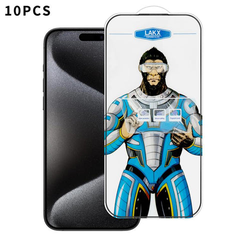 10pcs Blue Gorilla Anti-fingerprint Anti-static Silk Screen HD Electroplated Tempered Glass Film, For iPhone 18 Pro / 17 Pro, For iPhone 18 Pro Max / 17 Pro Max, For iPhone 17e, For iPhone 17, For iPhone Air, For iPhone 16e, For iPhone 16 Pro Max      ...