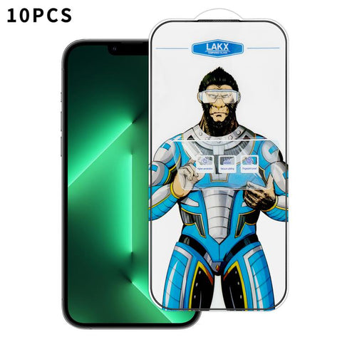 10pcs Blue Gorilla Anti-fingerprint Anti-static Silk Screen HD Electroplated Tempered Glass Film, For iPhone 18 Pro / 17 Pro, For iPhone 18 Pro Max / 17 Pro Max, For iPhone 17e, For iPhone 17, For iPhone Air, For iPhone 16e, For iPhone 16 Pro Max      ...