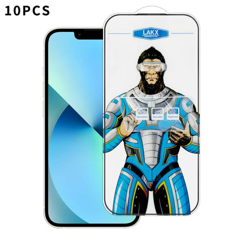 10pcs Blue Gorilla Anti-fingerprint Anti-static Silk Screen HD Electroplated Tempered Glass Film, For iPhone 18 Pro / 17 Pro, For iPhone 18 Pro Max / 17 Pro Max, For iPhone 17e, For iPhone 17, For iPhone Air, For iPhone 16e, For iPhone 16 Pro Max      ...