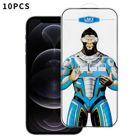 10pcs Blue Gorilla Anti-fingerprint Anti-static Silk Screen HD Electroplated Tempered Glass Film, For iPhone 18 Pro / 17 Pro, For iPhone 18 Pro Max / 17 Pro Max, For iPhone 17e, For iPhone 17, For iPhone Air, For iPhone 16e, For iPhone 16 Pro Max      ...