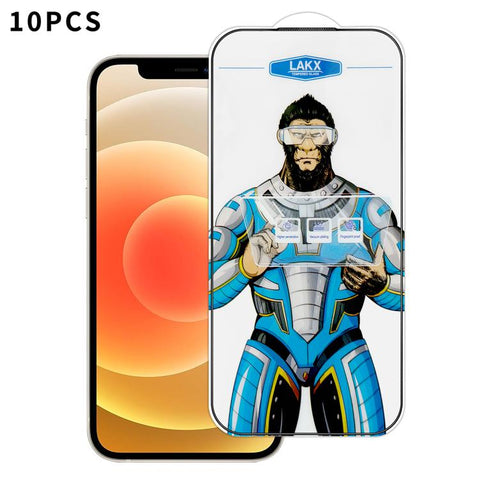 10pcs Blue Gorilla Anti-fingerprint Anti-static Silk Screen HD Electroplated Tempered Glass Film, For iPhone 18 Pro / 17 Pro, For iPhone 18 Pro Max / 17 Pro Max, For iPhone 17e, For iPhone 17, For iPhone Air, For iPhone 16e, For iPhone 16 Pro Max      ...