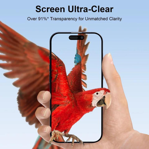 10pcs CoolBlueEyed Dustproof Mesh Anti-Static Silk Screen HD Tempered Glass Film, For iPhone 18 Pro / 17 Pro, For iPhone 18 Pro Max / 17 Pro Max, For iPhone 17, For iPhone Air, For iPhone 16 Pro Max, For iPhone 16 Pro, For iPhone 16 Plus, For iPhone 16...