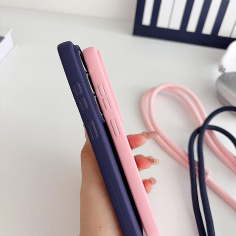 Candy Silicone Shockproof Phone Case with 7mm Crossbody Lanyard, For Samsung Galaxy S26+ 5G, For Samsung Galaxy S25 Edge  5G, For samsung Galaxy S26 Ultra 5G, For Samsung Galaxy S26 5G, For Samsung Galaxy S25 FE 5G, For Samsung Galaxy A17 5G