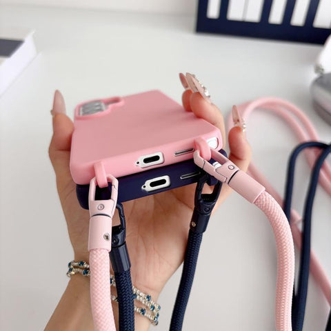 Candy Silicone Shockproof Phone Case with 7mm Crossbody Lanyard, For Samsung Galaxy S26+ 5G, For Samsung Galaxy S25 Edge  5G, For samsung Galaxy S26 Ultra 5G, For Samsung Galaxy S26 5G, For Samsung Galaxy S25 FE 5G, For Samsung Galaxy A17 5G