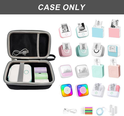 Mini Pocket Printer Protective Case Portable Hard Storage Case for Memoking T02 / Phomemo M02 / M02S / M02 Pro / Q30S, For Memoking T02