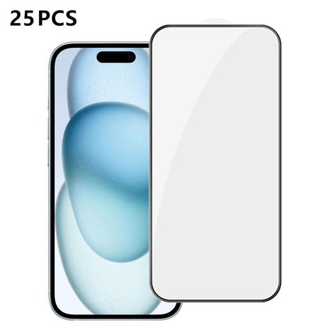 25pcs High-Aluminum Full-Coverage Anti-Fingerprint Screen-Printed HD Tempered Glass Film, For iPhone Duo Outer Screen, For iPhone 18, For iPhone 18 Pro, For iPhone 18 Pro Max, For iPhone 17 Pro Max, For iPhone 17 Pro, For iPhone 17, For iPhone Air     ...