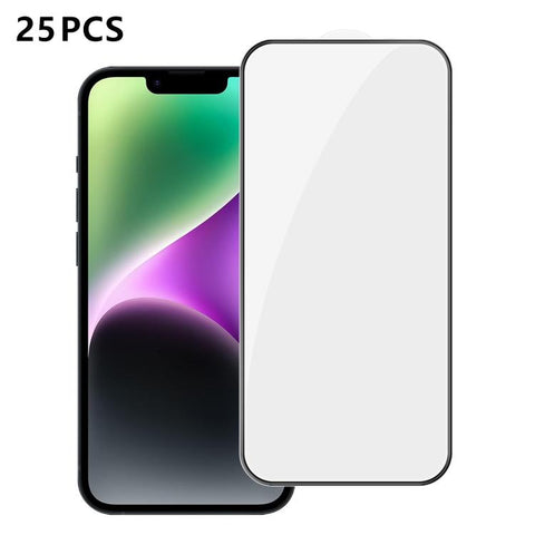 25pcs High-Aluminum Full-Coverage Anti-Fingerprint Screen-Printed HD Tempered Glass Film, For iPhone Duo Outer Screen, For iPhone 18, For iPhone 18 Pro, For iPhone 18 Pro Max, For iPhone 17 Pro Max, For iPhone 17 Pro, For iPhone 17, For iPhone Air     ...