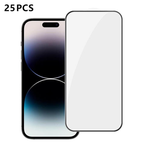 25pcs High-Aluminum Full-Coverage Anti-Fingerprint Screen-Printed HD Tempered Glass Film, For iPhone Duo Outer Screen, For iPhone 18, For iPhone 18 Pro, For iPhone 18 Pro Max, For iPhone 17 Pro Max, For iPhone 17 Pro, For iPhone 17, For iPhone Air     ...