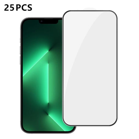 25pcs High-Aluminum Full-Coverage Anti-Fingerprint Screen-Printed HD Tempered Glass Film, For iPhone Duo Outer Screen, For iPhone 18, For iPhone 18 Pro, For iPhone 18 Pro Max, For iPhone 17 Pro Max, For iPhone 17 Pro, For iPhone 17, For iPhone Air     ...