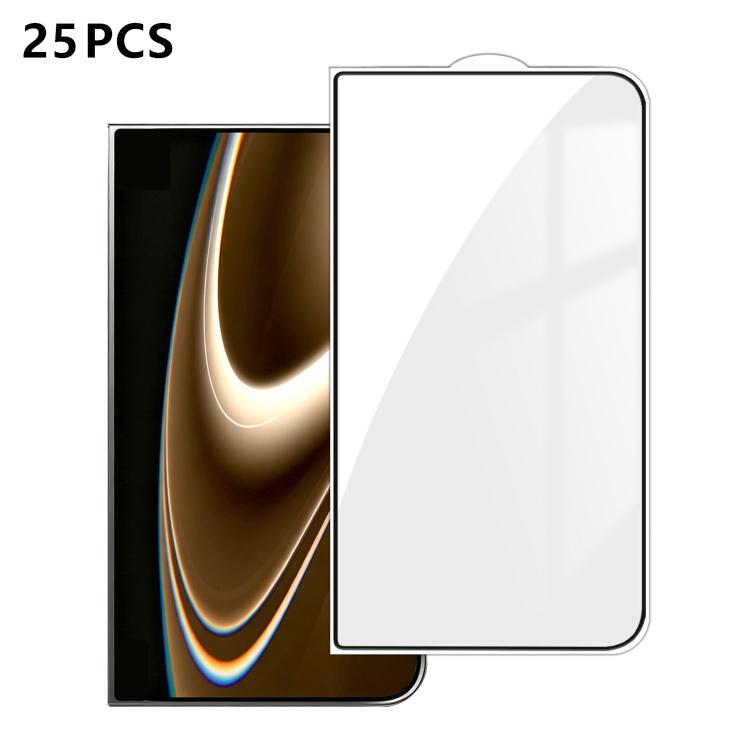 25pcs High-Aluminum Full-Coverage Anti-Fingerprint Screen-Printed HD Tempered Glass Film, For iPhone Duo Outer Screen, For iPhone 18, For iPhone 18 Pro, For iPhone 18 Pro Max, For iPhone 17 Pro Max, For iPhone 17 Pro, For iPhone 17, For iPhone Air     ...