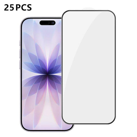 25pcs High-Aluminum Full-Coverage Anti-Fingerprint Screen-Printed HD Tempered Glass Film, For iPhone Duo Outer Screen, For iPhone 18, For iPhone 18 Pro, For iPhone 18 Pro Max, For iPhone 17 Pro Max, For iPhone 17 Pro, For iPhone 17, For iPhone Air     ...