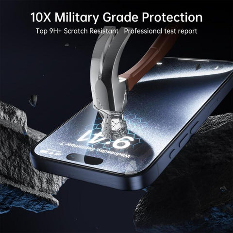 25pcs High-Aluminum Full-Coverage Anti-Fingerprint Screen-Printed HD Tempered Glass Film, For iPhone Duo Outer Screen, For iPhone 18, For iPhone 18 Pro, For iPhone 18 Pro Max, For iPhone 17 Pro Max, For iPhone 17 Pro, For iPhone 17, For iPhone Air     ...