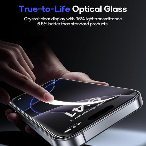 25pcs High-Aluminum Full-Coverage Anti-Fingerprint Screen-Printed HD Tempered Glass Film, For iPhone Duo Outer Screen, For iPhone 18, For iPhone 18 Pro, For iPhone 18 Pro Max, For iPhone 17 Pro Max, For iPhone 17 Pro, For iPhone 17, For iPhone Air     ...
