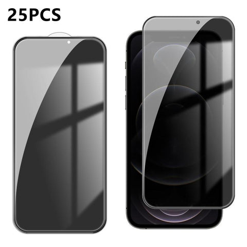25pcs High-Aluminum Full-Coverage Anti-Fingerprint Screen-Printed Privacy Tempered Glass Film, For iPhone Duo Outer Screen, For iPhone 18, For iPhone 18 Pro, For iPhone 18 Pro Max, For iPhone 17 Pro Max, For iPhone 17 Pro, For iPhone 17, For iPhone Air...