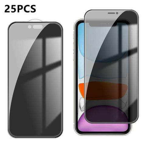 25pcs High-Aluminum Full-Coverage Anti-Fingerprint Screen-Printed Privacy Tempered Glass Film, For iPhone Duo Outer Screen, For iPhone 18, For iPhone 18 Pro, For iPhone 18 Pro Max, For iPhone 17 Pro Max, For iPhone 17 Pro, For iPhone 17, For iPhone Air...