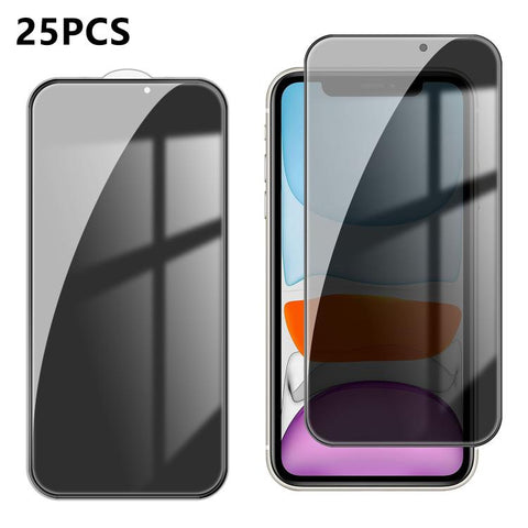 25pcs High-Aluminum Full-Coverage Anti-Fingerprint Screen-Printed Privacy Tempered Glass Film, For iPhone Duo Outer Screen, For iPhone 18, For iPhone 18 Pro, For iPhone 18 Pro Max, For iPhone 17 Pro Max, For iPhone 17 Pro, For iPhone 17, For iPhone Air...