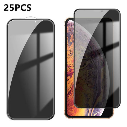 25pcs High-Aluminum Full-Coverage Anti-Fingerprint Screen-Printed Privacy Tempered Glass Film, For iPhone Duo Outer Screen, For iPhone 18, For iPhone 18 Pro, For iPhone 18 Pro Max, For iPhone 17 Pro Max, For iPhone 17 Pro, For iPhone 17, For iPhone Air...