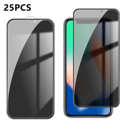 25pcs High-Aluminum Full-Coverage Anti-Fingerprint Screen-Printed Privacy Tempered Glass Film, For iPhone Duo Outer Screen, For iPhone 18, For iPhone 18 Pro, For iPhone 18 Pro Max, For iPhone 17 Pro Max, For iPhone 17 Pro, For iPhone 17, For iPhone Air...