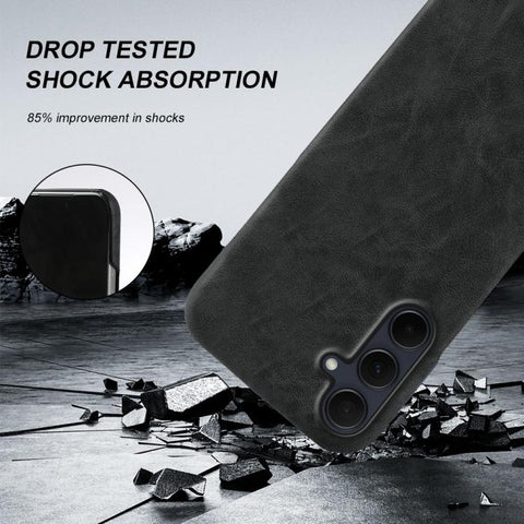 Retro-skin Magnetic Vegan Leather Back Phone Case, For Galaxy A35 5G, For Galaxy A25 5G Global, For Galaxy A33 5G