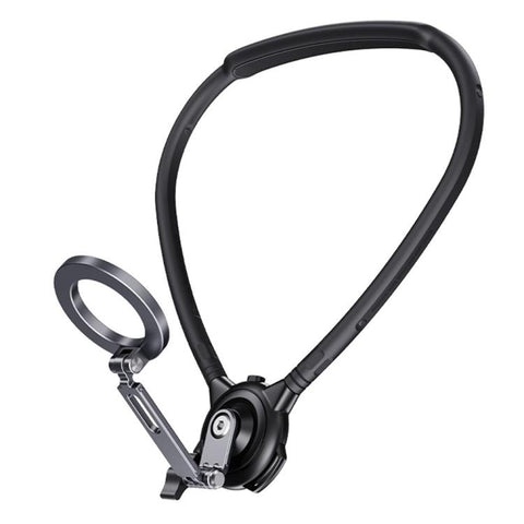 G03 360 Degree Rotation Magnetic Neck Phone Holder, Wearable POV Video Recording Bracket