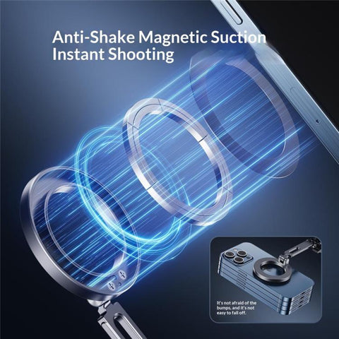 G03 360 Degree Rotation Magnetic Neck Phone Holder, Wearable POV Video Recording Bracket