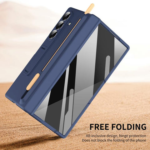 Jinghong Foldable Holder Hinge Shockproof Phone Case with Pen, For Galaxy Z Fold8 Ultra 5G