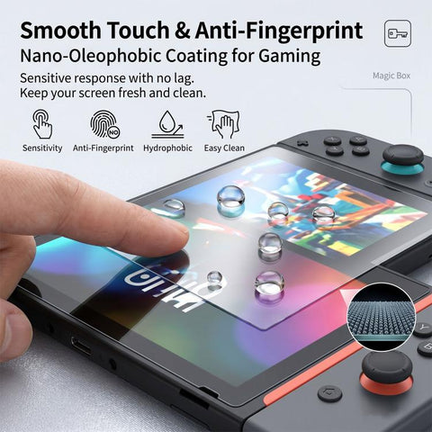 Book Box Dust-Free Chamber Purple Light Dust-Free Instant Game Console Tempered Glass Film, For Nintendo Switch 2