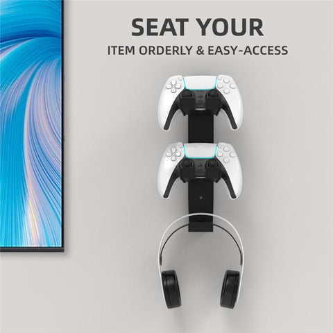For PS4 / PS5 / XBOX Game Controller Headphone Wall Mount Stand