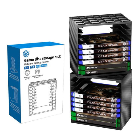 For Nintendo Switch / PS5 / PS4 / XBOX 2pcs Game Disc Storage Tower DIY Modular