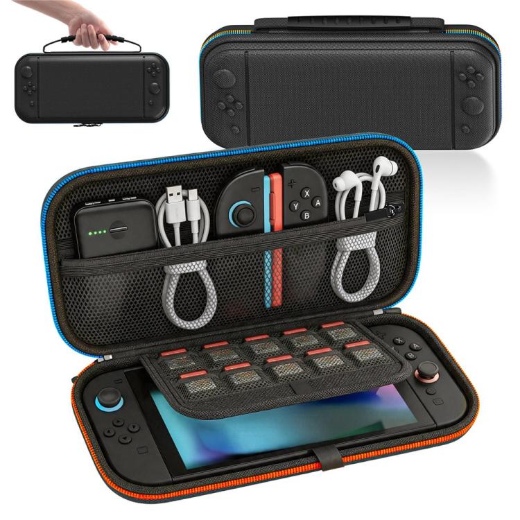 For Nintendo Switch 2 Storage Bag Dual Color Zipper EVA Hard Shell Shockproof Carrying Case