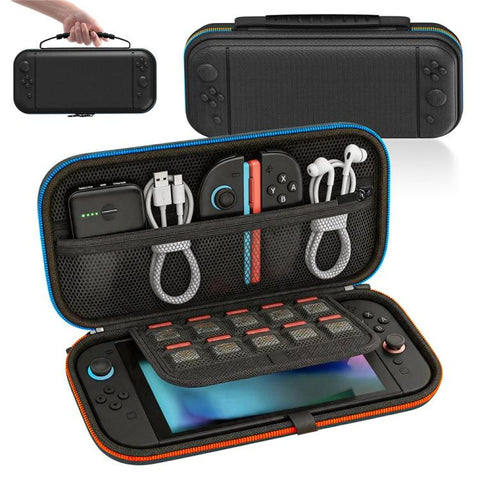 For Nintendo Switch 2 Storage Bag Dual Color Zipper EVA Hard Shell Shockproof Carrying Case