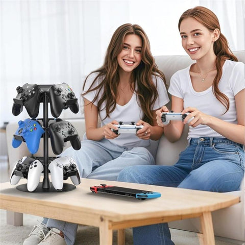 For XBOX / PS5 / Switch 360 Degree Rotating 3-Tier Game Controller Stand, 3-Tier Rotating