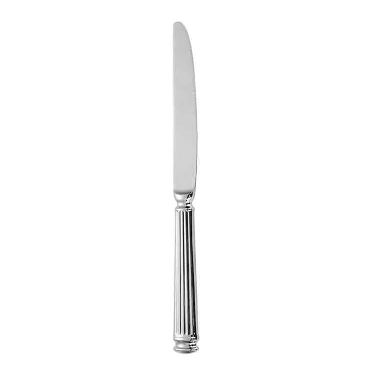 Mirror-Polished Roman Columns Stainless Steel Tableware, Dinner Knife, Dinner Fork, Dinner Spoon, Dessert Fork, Dessert Spoon