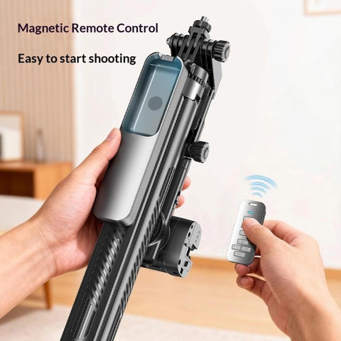Q54 RGB Fill Light AI Gimbal Selfie Stick Face Tracking Magnetic Extendable Phone Tripod Stand, Q54