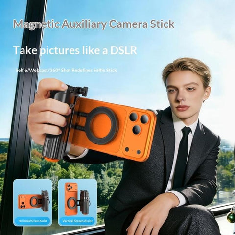 T13Y-C Bluetooth Remote Magnetic Phone Holder Auto Pop-Up Tripod Extendable Selfie Stick, T13Y-C