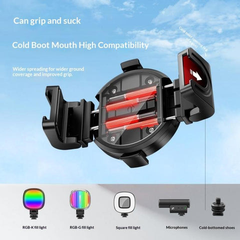 T13Y-C Bluetooth Remote Magnetic Phone Holder Auto Pop-Up Tripod Extendable Selfie Stick, T13Y-C