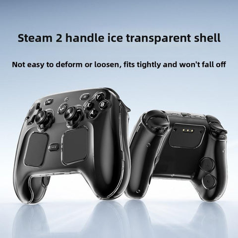 For 2026 Steam Controller 2 Transparent Crystal PC Hard Shell Anti-Drop Protective Case