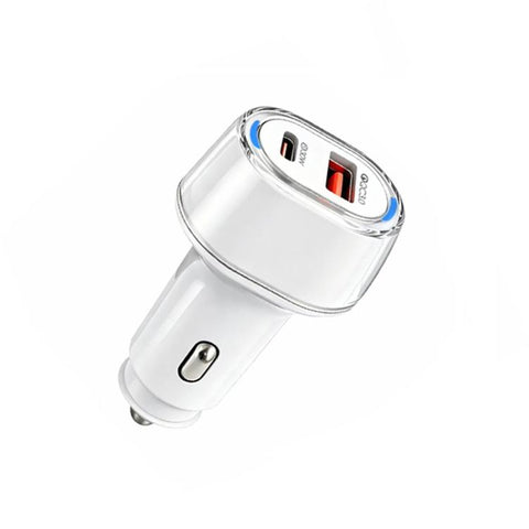 P78 55W PD3.0 / PPS + QC3.0 USB Macron Color Car Charger, without Cable