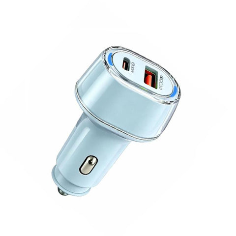P78 55W PD3.0 / PPS + QC3.0 USB Macron Color Car Charger, without Cable