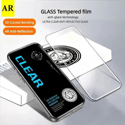 10pcs AR Anti-Reflection 300CC Electroplated High-Alumina Screen-Printed HD Tempered Glass Film, For iPhone Duo Outer Screen, For iPhone 18, For iPhone 18 Pro, For iPhone 18 Pro Max, For iPhone 17 Pro Max, For iPhone 17 Pro, For iPhone 17, For iPhone A...